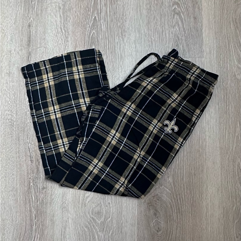 NFL Team Apparel New Orleans‎ Saints Plaid Lounge Pants Sz S